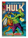 Marvel Comics Retro: The Incredible Hulk Comic Book Cover 103  with the Space Parasite (aged)