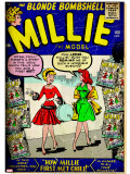 Marvel Comics Retro: Millie the Model Comic Book Cover 100  How Millie First Met Chili! (aged)