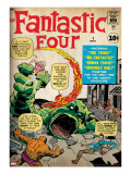 Marvel Comics Retro: Fantastic Four Family Comic Book Cover 1 (aged)
