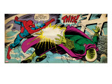 Marvel Comics Retro: The Amazing Spider-Man Comic Panel (aged)