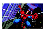 Spider-Man Swinging through the City