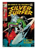 Marvel Comics Retro: Silver Surfer Comic Book Cover 11  Bitter Victory (aged)