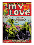 Marvel Comics Retro: My Love Comic Book Cover 14  Woodstock (aged)