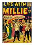 Marvel Comics Retro: Life with Millie Comic Book Cover 13  Bathing Suit  Beach Club Dance (aged)