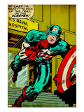 Marvel Comics Retro: Captain America Comic Panel  US naval Hospital (aged)