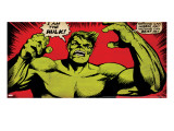 Marvel Comics Retro: The Incredible Hulk Comic Panel (aged)