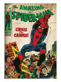 Marvel Comics Retro: The Amazing Spider-Man Comic Book Cover 68  Crisis on Campus (aged)