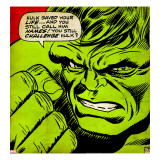 Marvel Comics Retro: The Incredible Hulk Comic Panel (aged)