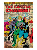 Marvel Comics Retro: Captain America Comic Panel  Tales of Asgard  the Fateful Change! (aged)