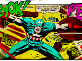 Marvel Comics Retro: Captain America Comic Panel  Fighting  Phase 1  So Far So Good! (aged)