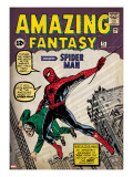 Marvel Comics Retro: Amazing Fantasy Comic Book Cover 15  Introducing Spider Man (aged)