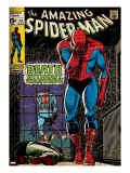 Marvel Comics Retro: The Amazing Spider-Man Comic Book Cover 75  Death Without Warning! (aged)