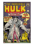 Marvel Comics Retro: The Incredible Hulk Comic Book Cover 1  with Bruce Banner (aged)