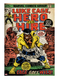 Marvel Comics Retro: Luke Cage  Hero for Hire Comic Book Cover 15  in Chains (aged)