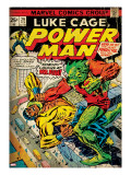 Marvel Comics Retro: Luke Cage  Power Man Comic Book Cover 29  Fighting Mr Fish (aged)