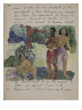 Album ancien culte Mahori :Texte manuscrit en langue française & illustrations Mahorie : 3 personna