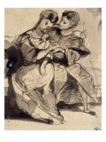 Un couple d'amoureux assis