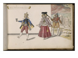 Album ; Ballet du Chasteau de Bicêtre ; "Entrée de l'hoste  de l'hostesse et de leur valet"