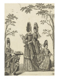 "Le jeu de boule"  costumes d'enfants et de dames de qualité