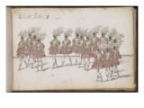 Album ; Ballet des Fées de la forêt de Saint Germain ; "Le Grand ballet" ; seize figures d'hommes