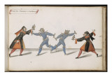 Album ; Ballet du Chasteau de Bicêtre ; " Entrée des Sorcières et des monstres"; quatre figures