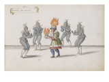 Album ; Ballet de la Douairière de Billebahaut ; "Entrée des Gelés" ; cinq figures