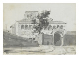 Album : route  feuillage; fronton  colonne
