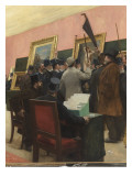 Une séance du jury de peinture au Salon des Artistes français (1883 )