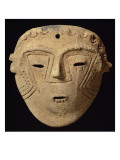 Masque anthropomorphe avec peinture faciale