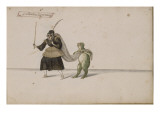 Album; Ballet des Fées de la forêt de Saint Germain ; "Guillemine la Quinteuse" et une grenouille