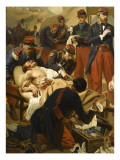 Episode de la bataille d'Inkermann pendant la guerre de Crimée en 1854