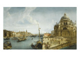 Entrée du Grand Canal et l'église de la Salute à Venise