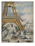 Couverture du "Figaro Exposition"  1889 avec la Tour Eiffel