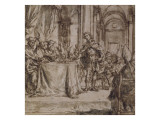 Entrée de l'empereur Constantin à une séance du premier Concile de Nicée