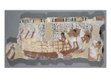 Décoration de la tombe d'Ounsou  scribe comptable des grains