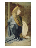 Copie d'après Verrocchio : détail d'un ange dans le baptême du Christ (Florence  Offices)