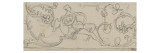 Détail de frise : Léda et le cygne
