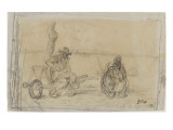 Dessin en rapport avec la premi version du Briquet (1858)