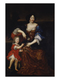Portrait d'Elsabeth d'Orléans  fille de Gaston d'Orléans et épouse de Louis