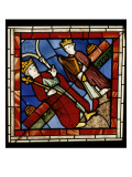 David et Saül  vitrail provenant de la Sainte-Chapelle