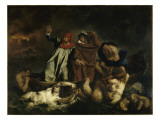 Dante et Virgile aux enfers dit aussi : La barque de Dante