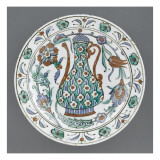 Plat à l'aiguière verte