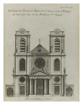 Elévation de l’église Saint-Jacques et  Saint-Philippe-du-Haut-Pas