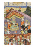 Shahnameh de Ferdowsi ou le Livre des Rois Sohrab regarde la rouge de Gourazeh