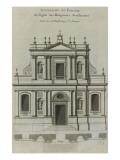 Elévation du portail de l’église du couvent des Feuillantines rue du faubou