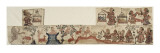 Mobilier religieux : fragment de textile avec des scènes du Ramayana