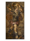 Hanging of Painted Leather  Heroes Romans Horatius