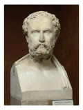 Fragment de statue : tête d'un philosophe grec vivant à Rome