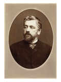 Gustave Eiffel  buste dans un ovale  bras droit sur la poitrine