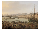 Première vue de Toulon  vue du pont-neuf prise à l'angle du parc d'artillerie